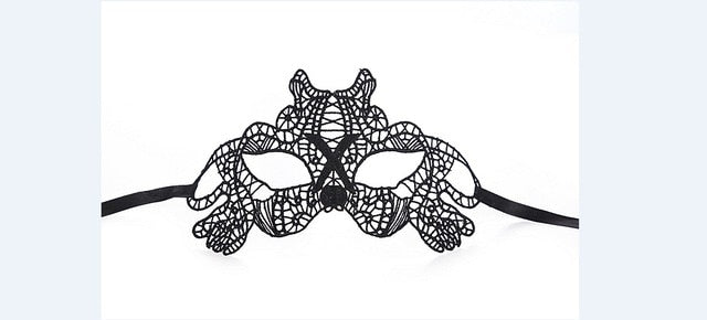 1PCS Hot Sales Sexy Lady Black Lace Mask Cutout Eye Mask For Masquerade Party Fancy Dress Costume Halloween Party Fancy