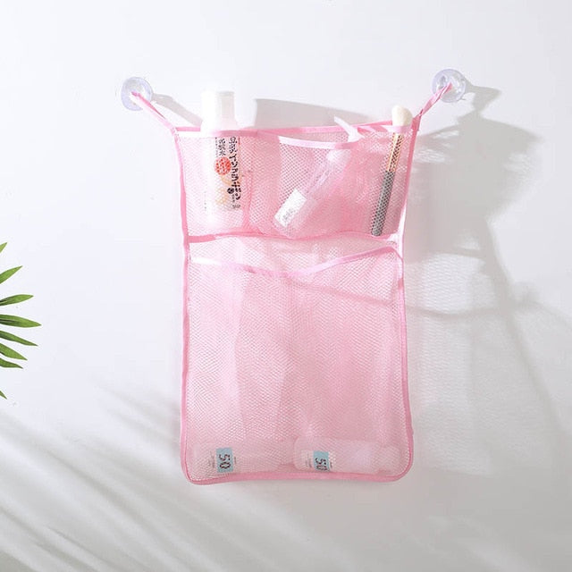 Baby Toy Mesh Bag Bath Bathtub Doll Organizer Suction Bathroom Bath Toy Stuff Net Baby Kids Bath Bathtub Toy Bath Game Bag Kids