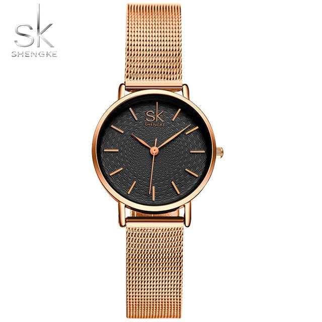 2019 SK New Fashion Women Golden Wrist Watches MILAN Street clock Snap Luxury Female Jewelry Ladies Wristwatch relogio feminino