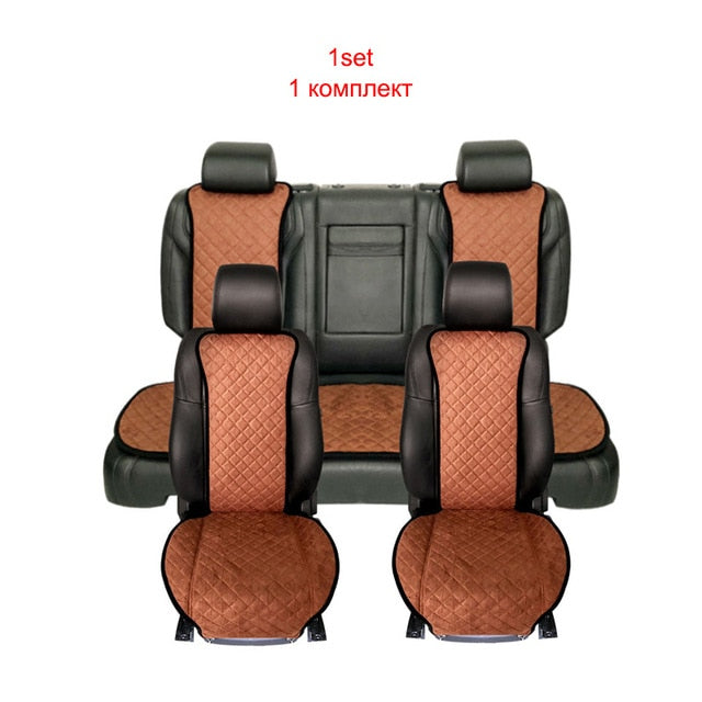 ROWNFUR New Seat Cover Universal Car Accessories Four Seasons Car Seat Cover For Front Back Seat Covers Car Interior Accessories