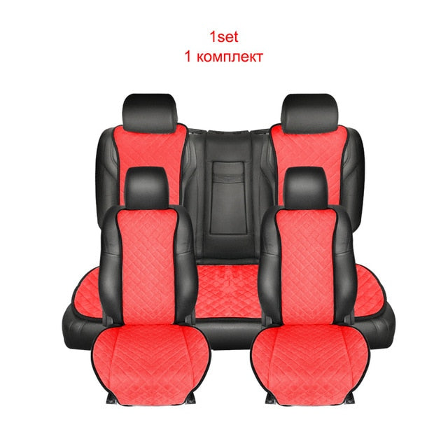 ROWNFUR New Seat Cover Universal Car Accessories Four Seasons Car Seat Cover For Front Back Seat Covers Car Interior Accessories