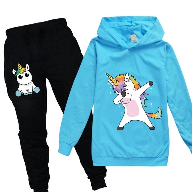 Unicorn Hoodies Kids Sweatshirts Fashion Kids Hooded T Shirt Baby Toddler Girls Coat Kids Clothes Boys Casual Tees Sportswear