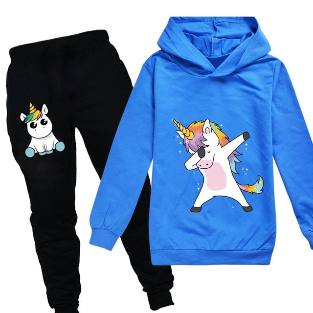 Unicorn Hoodies Kids Sweatshirts Fashion Kids Hooded T Shirt Baby Toddler Girls Coat Kids Clothes Boys Casual Tees Sportswear