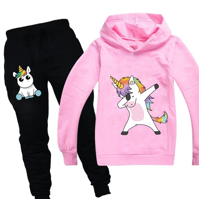 Unicorn Hoodies Kids Sweatshirts Fashion Kids Hooded T Shirt Baby Toddler Girls Coat Kids Clothes Boys Casual Tees Sportswear