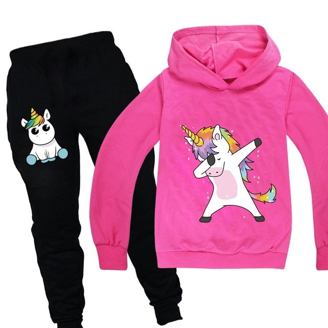 Unicorn Hoodies Kids Sweatshirts Fashion Kids Hooded T Shirt Baby Toddler Girls Coat Kids Clothes Boys Casual Tees Sportswear