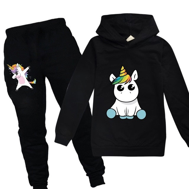 Unicorn Hoodies Kids Sweatshirts Fashion Kids Hooded T Shirt Baby Toddler Girls Coat Kids Clothes Boys Casual Tees Sportswear