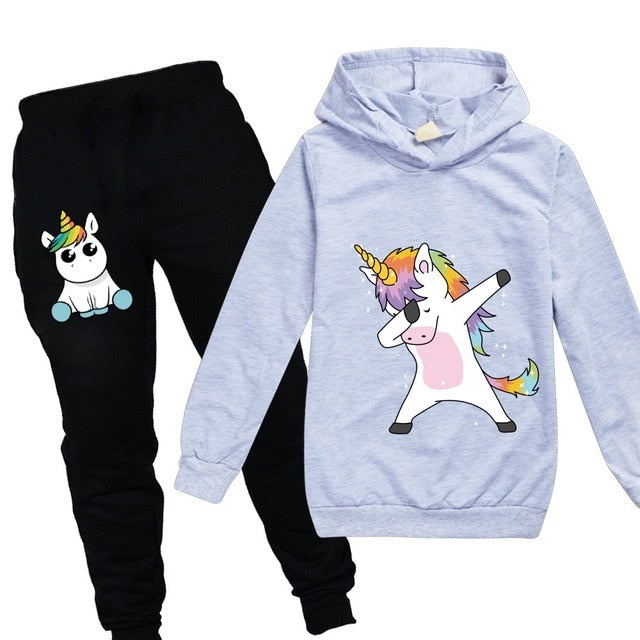 Unicorn Hoodies Kids Sweatshirts Fashion Kids Hooded T Shirt Baby Toddler Girls Coat Kids Clothes Boys Casual Tees Sportswear