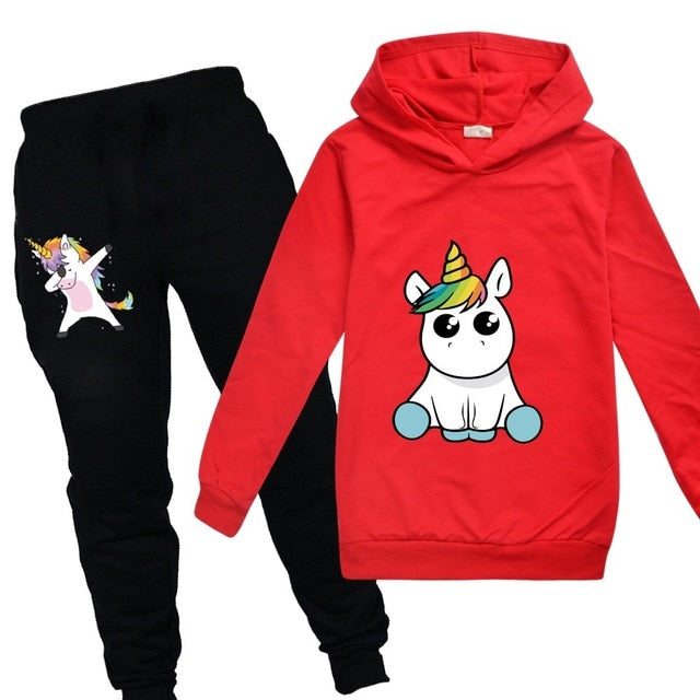 Unicorn Hoodies Kids Sweatshirts Fashion Kids Hooded T Shirt Baby Toddler Girls Coat Kids Clothes Boys Casual Tees Sportswear