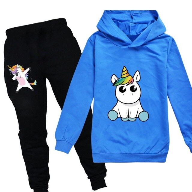 Unicorn Hoodies Kids Sweatshirts Fashion Kids Hooded T Shirt Baby Toddler Girls Coat Kids Clothes Boys Casual Tees Sportswear