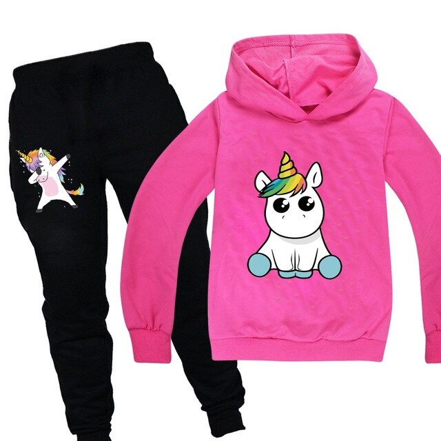 Unicorn Hoodies Kids Sweatshirts Fashion Kids Hooded T Shirt Baby Toddler Girls Coat Kids Clothes Boys Casual Tees Sportswear