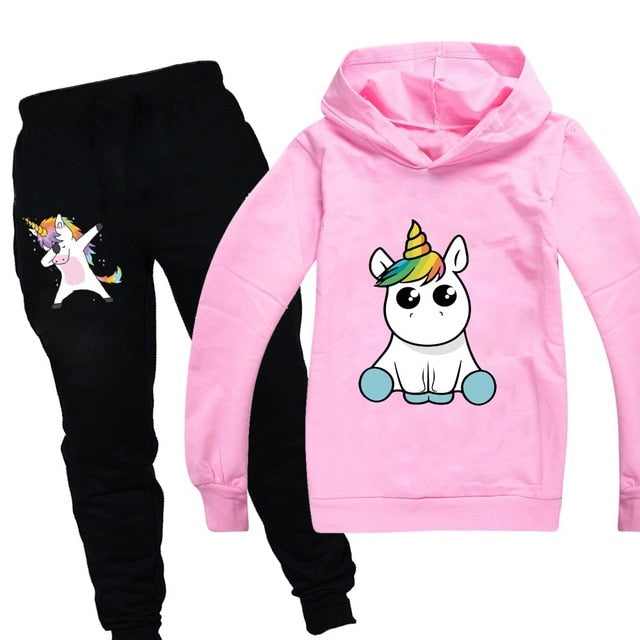 Unicorn Hoodies Kids Sweatshirts Fashion Kids Hooded T Shirt Baby Toddler Girls Coat Kids Clothes Boys Casual Tees Sportswear