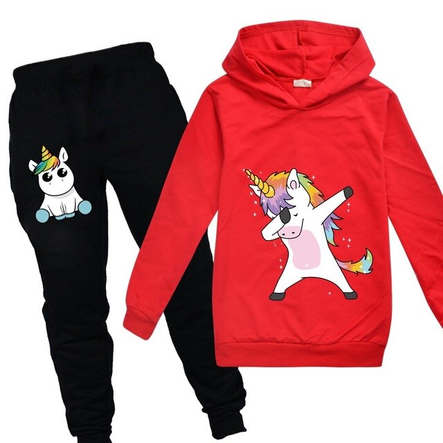 Unicorn Hoodies Kids Sweatshirts Fashion Kids Hooded T Shirt Baby Toddler Girls Coat Kids Clothes Boys Casual Tees Sportswear