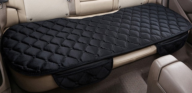 Car Seat Coves Protector Mat Auto Rear Seat Cushion Fit Most Vehicles Non-slip Keep Warm Winter Plush Velvet Back Seat Pad