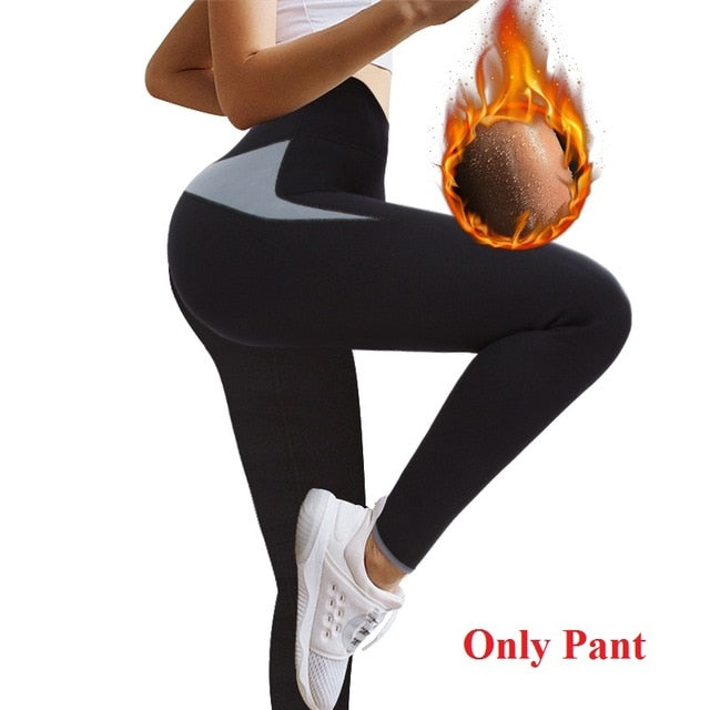 SEXYWG Sports Set Long Sleeve Shirt + Legging Neoprene Sauna Suit Body Shaper Women Yoga Pant Waist Trainer Shapewear Tracksuits