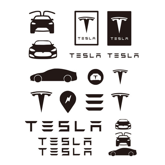 for Tesla Decals Graphics Stickers Logo TM3 TMX TMS Decal