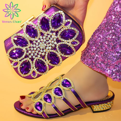 New Arrival Italian Shoes and Bags Set Envio Gratis Matching Shoes and Bag Set In Heels Shoe and Matching Bag for Nigeria Party