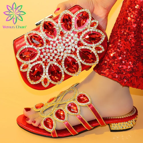 New Arrival Italian Shoes and Bags Set Envio Gratis Matching Shoes and Bag Set In Heels Shoe and Matching Bag for Nigeria Party