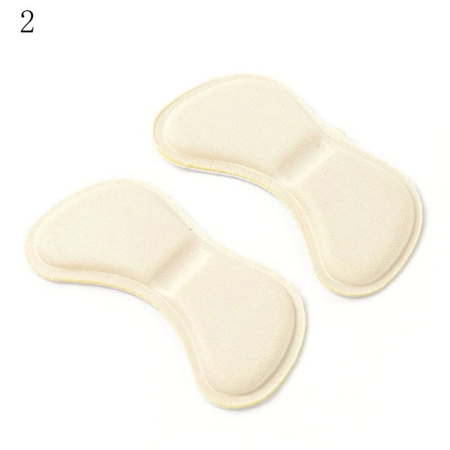 Fashion 2pcs Practical Sticky Fabric Shoes Back Heel Inserts Insoles Pads Cushion Liner Grips High Quality Braces & Supports