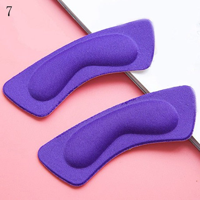 Fashion 2pcs Practical Sticky Fabric Shoes Back Heel Inserts Insoles Pads Cushion Liner Grips High Quality Braces & Supports