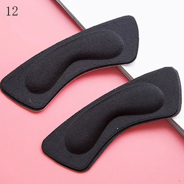 Fashion 2pcs Practical Sticky Fabric Shoes Back Heel Inserts Insoles Pads Cushion Liner Grips High Quality Braces & Supports