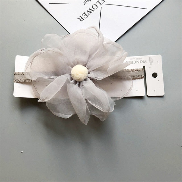 BalleenShiny Baby Girls Bowknot Crown Headband Lace Elastic Princess Hair Band Fashion New Style Children Kids Hair Accessories