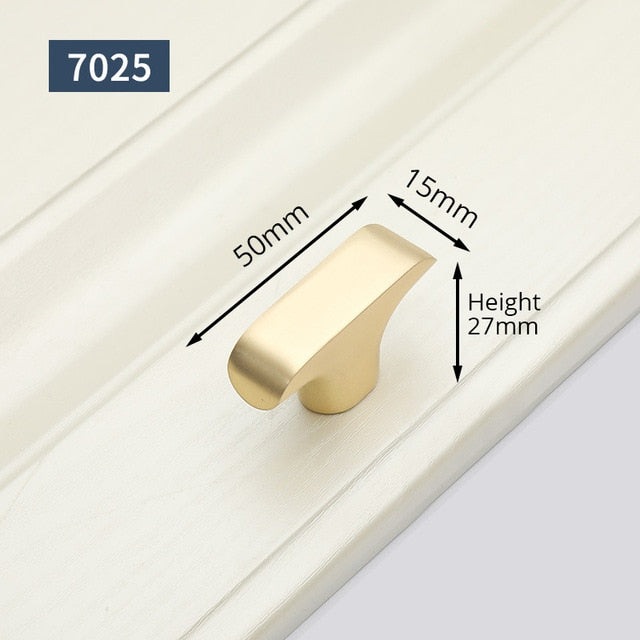 KAK European Style Vintage Gold Cabinet Pulls Solid Zinc Alloy Kitchen Cupboard Handle Drawer Knobs Furniture Handle Hardware