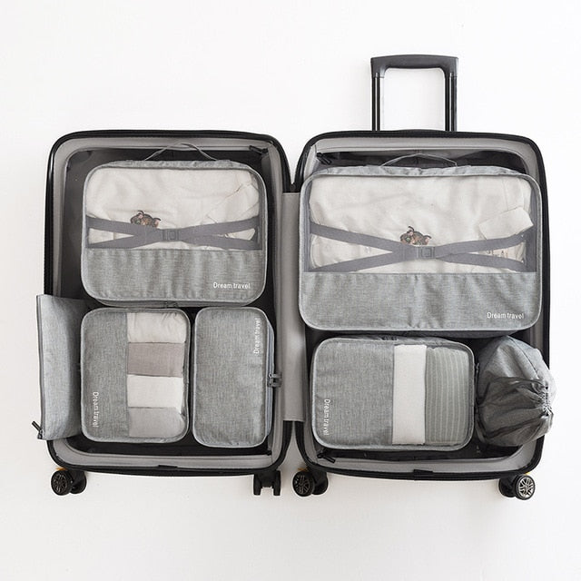 ONEUP 1 Set High-grade Suitcase Organizer Shoes Organizer Set Luggage Organizer Laundry Pouchs packing Set Travel Storage Bag
