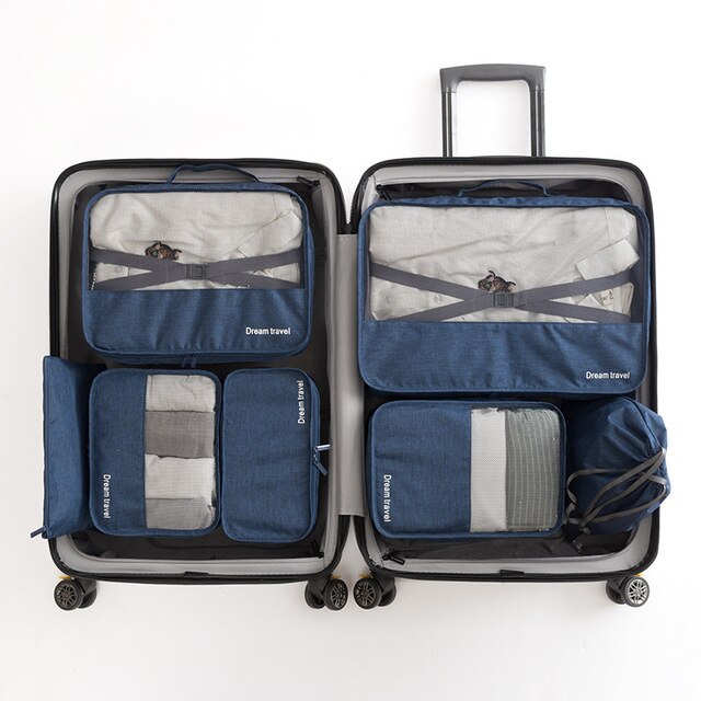 ONEUP 1 Set High-grade Suitcase Organizer Shoes Organizer Set Luggage Organizer Laundry Pouchs packing Set Travel Storage Bag