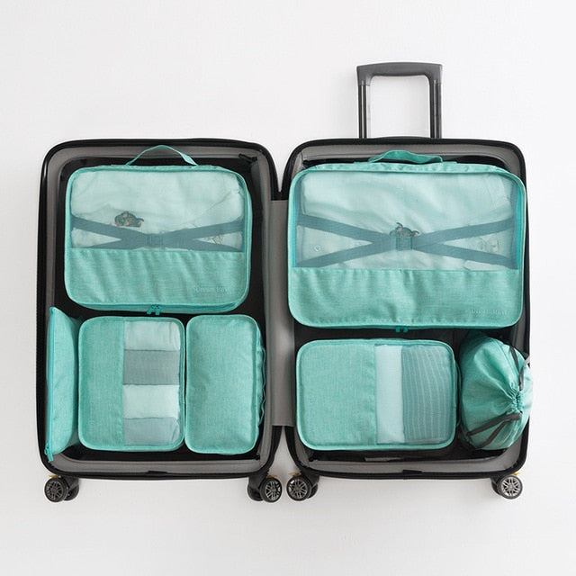 ONEUP 1 Set High-grade Suitcase Organizer Shoes Organizer Set Luggage Organizer Laundry Pouchs packing Set Travel Storage Bag
