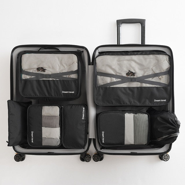ONEUP 1 Set High-grade Suitcase Organizer Shoes Organizer Set Luggage Organizer Laundry Pouchs packing Set Travel Storage Bag