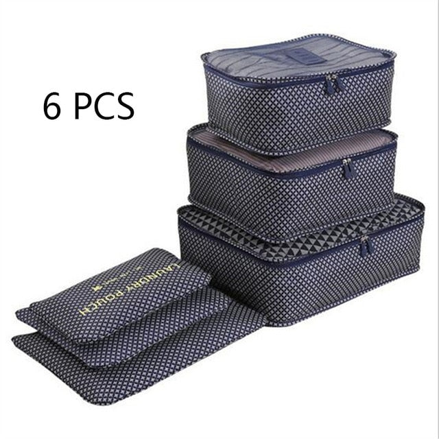 ONEUP 1 Set High-grade Suitcase Organizer Shoes Organizer Set Luggage Organizer Laundry Pouchs packing Set Travel Storage Bag