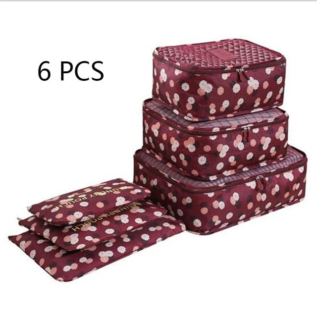 ONEUP 1 Set High-grade Suitcase Organizer Shoes Organizer Set Luggage Organizer Laundry Pouchs packing Set Travel Storage Bag