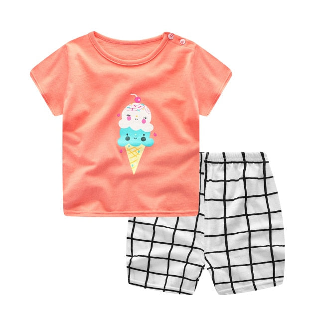 Children's Wear 2018 spring Summer Baby kids Boys Sports casual Suit boy T-shirt + jeans 2pc Set Children's Clothes kids clothes