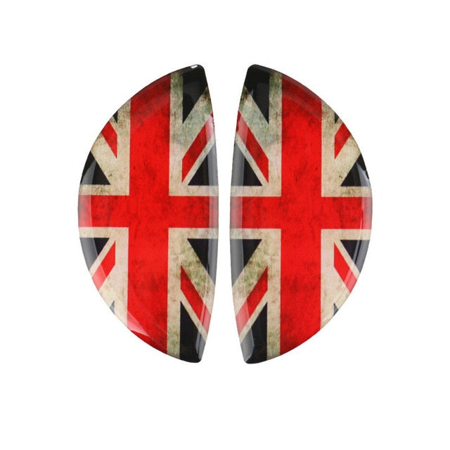 2pcs 3D Crystal Epoxy Car Interior Pull Handle Sticker For BMW MINI COOPER R56 R55 R60 R61 Countryman F55 F56 F60 Car Styling