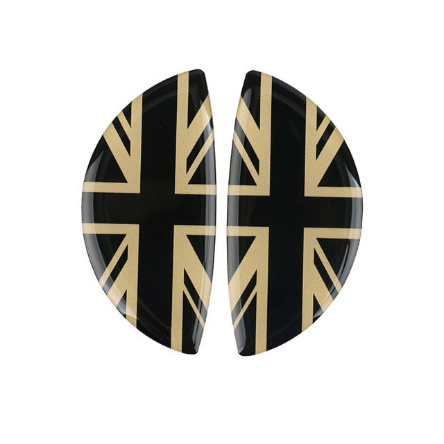 2pcs 3D Crystal Epoxy Car Interior Pull Handle Sticker For BMW MINI COOPER R56 R55 R60 R61 Countryman F55 F56 F60 Car Styling