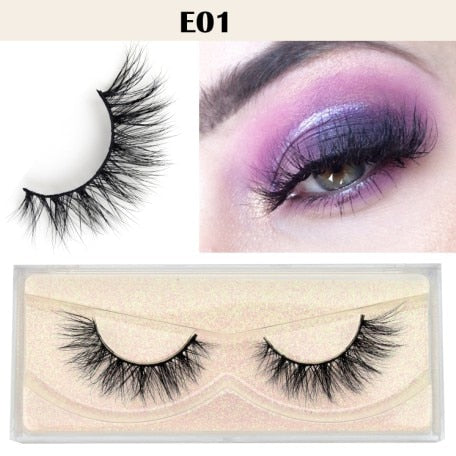 Visofree Eyelashes 3D Mink Lashes natural handmade volume soft lashes long eyelash extension real mink eyelash for makeup E01