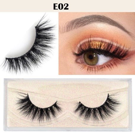 Visofree Eyelashes 3D Mink Lashes natural handmade volume soft lashes long eyelash extension real mink eyelash for makeup E01