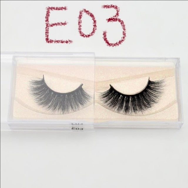 Visofree Eyelashes 3D Mink Lashes natural handmade volume soft lashes long eyelash extension real mink eyelash for makeup E01