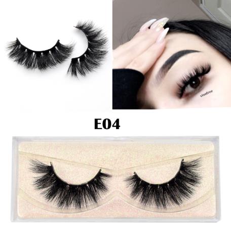 Visofree Eyelashes 3D Mink Lashes natural handmade volume soft lashes long eyelash extension real mink eyelash for makeup E01