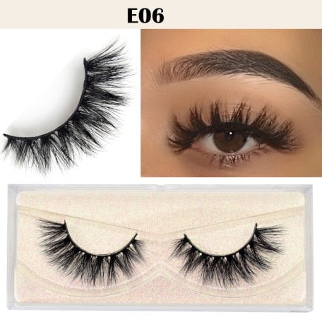 Visofree Eyelashes 3D Mink Lashes natural handmade volume soft lashes long eyelash extension real mink eyelash for makeup E01