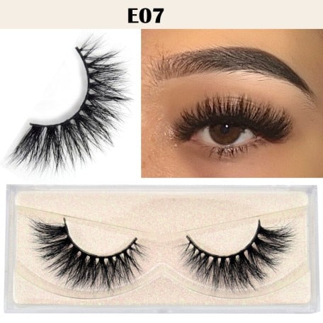 Visofree Eyelashes 3D Mink Lashes natural handmade volume soft lashes long eyelash extension real mink eyelash for makeup E01