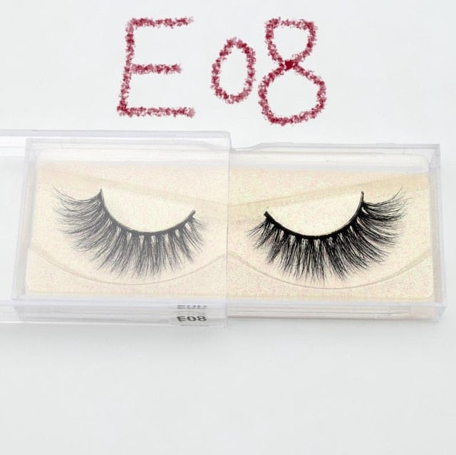 Visofree Eyelashes 3D Mink Lashes natural handmade volume soft lashes long eyelash extension real mink eyelash for makeup E01