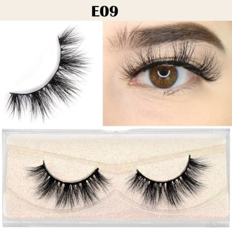 Visofree Eyelashes 3D Mink Lashes natural handmade volume soft lashes long eyelash extension real mink eyelash for makeup E01