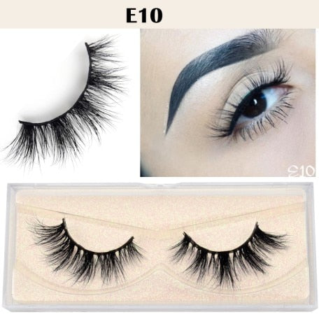 Visofree Eyelashes 3D Mink Lashes natural handmade volume soft lashes long eyelash extension real mink eyelash for makeup E01
