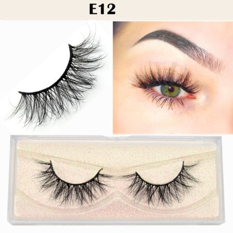Visofree Eyelashes 3D Mink Lashes natural handmade volume soft lashes long eyelash extension real mink eyelash for makeup E01
