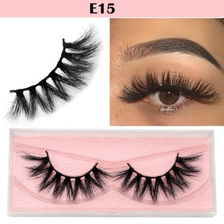 Visofree Eyelashes 3D Mink Lashes natural handmade volume soft lashes long eyelash extension real mink eyelash for makeup E01