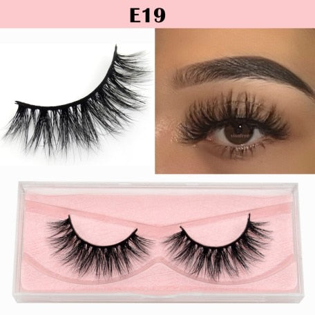 Visofree Eyelashes 3D Mink Lashes natural handmade volume soft lashes long eyelash extension real mink eyelash for makeup E01