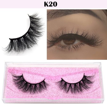 Visofree Eyelashes 3D Mink Lashes natural handmade volume soft lashes long eyelash extension real mink eyelash for makeup E01