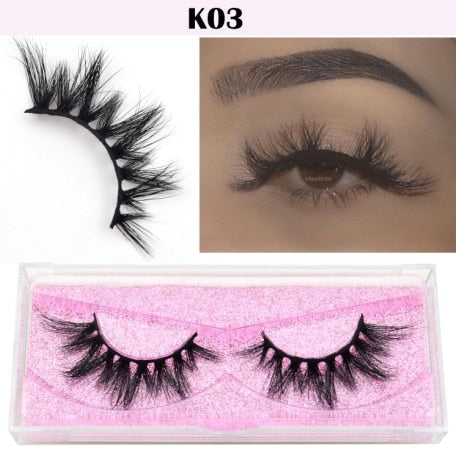 Visofree Eyelashes 3D Mink Lashes natural handmade volume soft lashes long eyelash extension real mink eyelash for makeup E01
