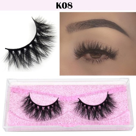 Visofree Eyelashes 3D Mink Lashes natural handmade volume soft lashes long eyelash extension real mink eyelash for makeup E01